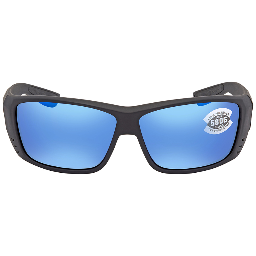 Unisex 63.2 mm Shiny Black Sunglasses by Costa Del Mar 097963522069