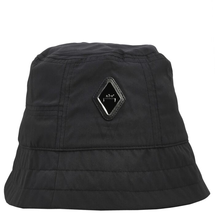 A Cold Wall Black Logo Plaque Essential Bucket Hat