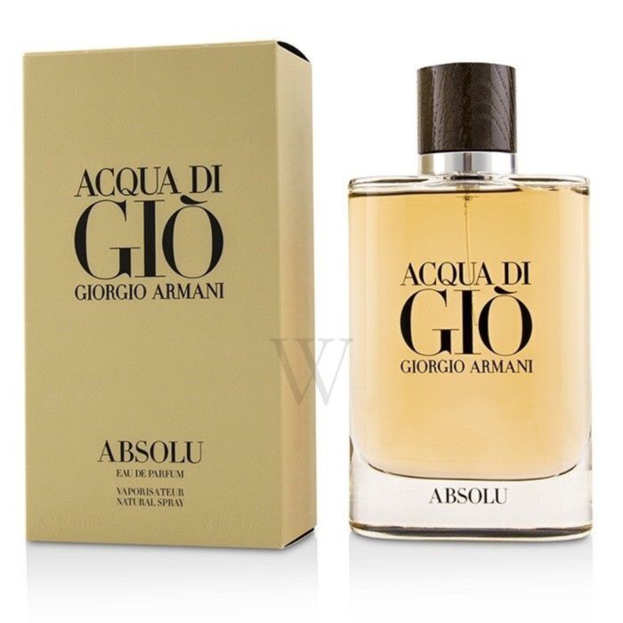Mens Acqua Di Gio Absolu / Giorgio Armani EDP Spray 4.2 oz (125 ml
