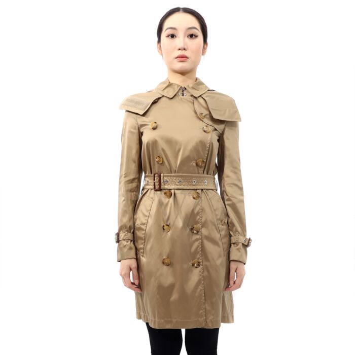 Burberry Double-breasted Econyl Kensington Trench Coat With Detachable Hood  | World of Watches