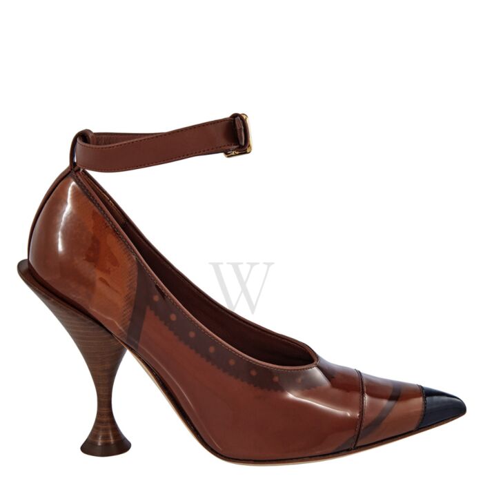 Burberry Ladies Evan 105 Pointed-toe Court Pumps | World of Watches