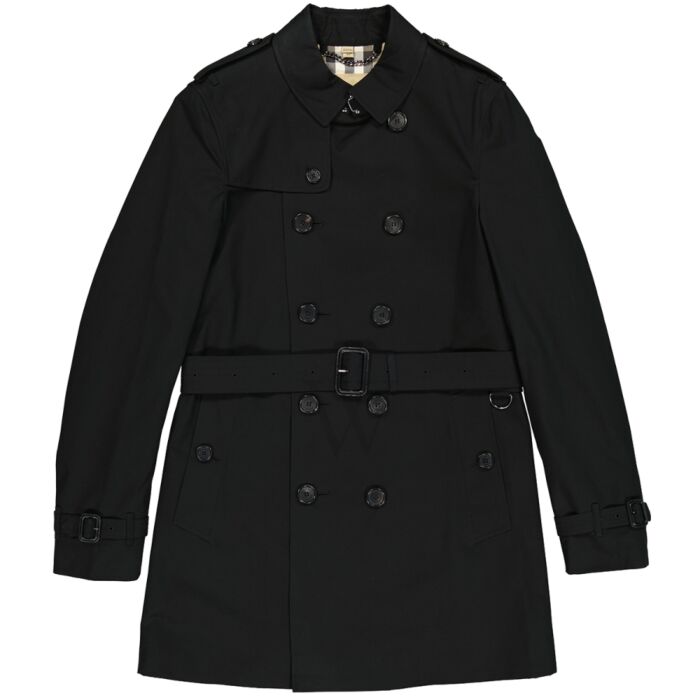 Burberry Men's The Chelsea Mid-length Black Trench Coat | World of Watches