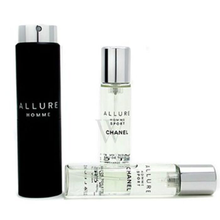 Chanel Men's Allure Homme Sport Eau De Toilette Travel Spray (With Two  Refills) Gift Set Fragrances 3145891238006