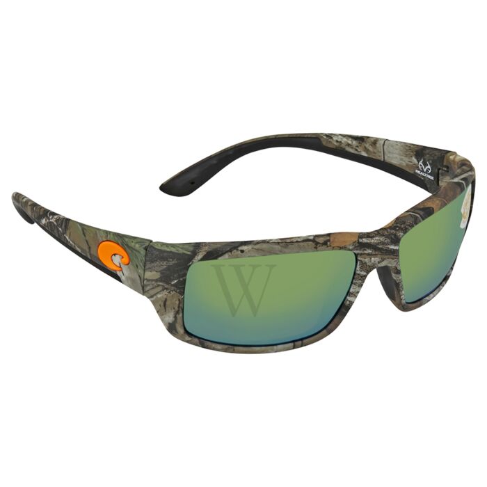 097963517362 Fantail Xtra Unisex Sunglasses 58.9 World from | Del mm Watches Realtree Camo Costa Mar Logo Orange of
