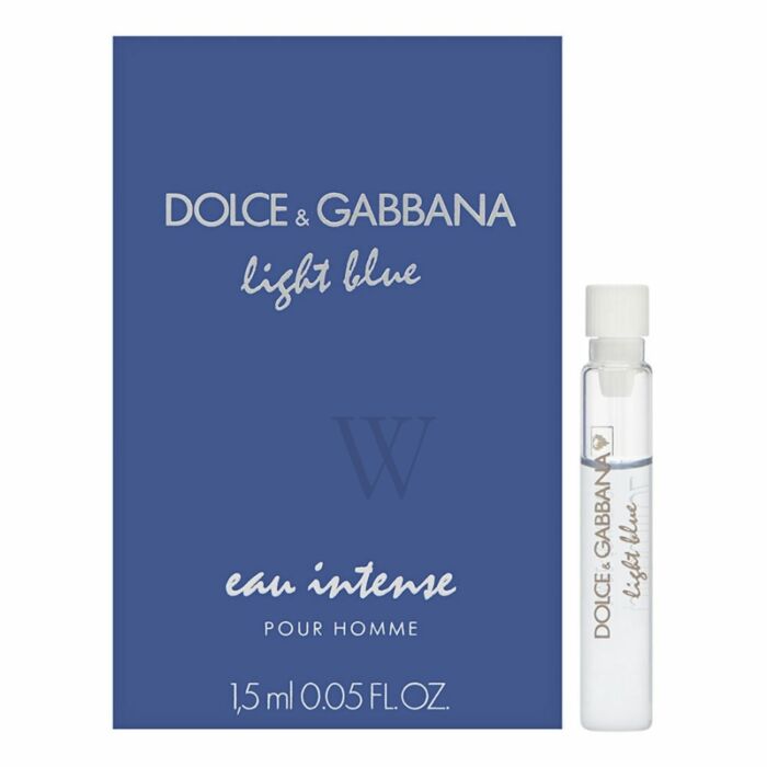 Dolce and Gabbana Light Blue Eau Intense Pour Homme EDP Spray 0.05 oz Vial Fragrances 3423473032915 | World of Watches