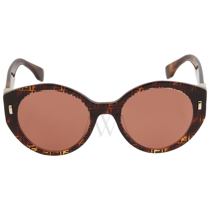 Fendi Unisex 55mm Logo Detailed Cat Eye Frame Sunglasses 