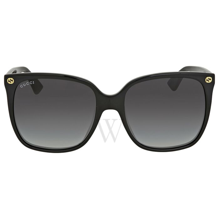 Womens 57 mm Black Sunglasses by Gucci 889652048123 | World of Watches