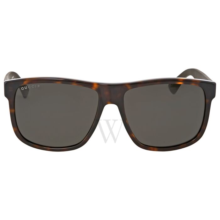 Gucci GG0010S-006-58 Brown Square Sunglasses Unisex – Moda Boutique ...