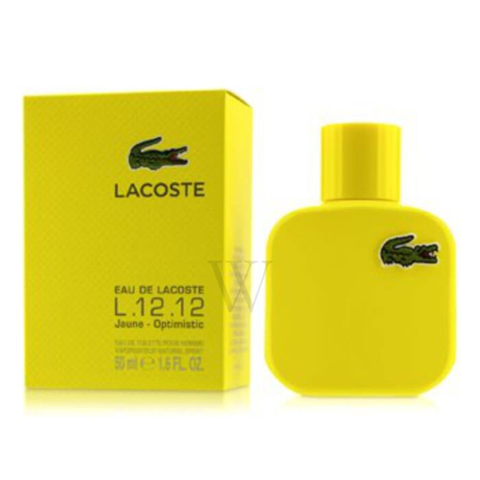 Mens L.12.12 Jaune by Lacoste EDT Spray (yellow) 1.6 oz ml) (m) from Lacoste |UPC: 737052896267 | World of Watches