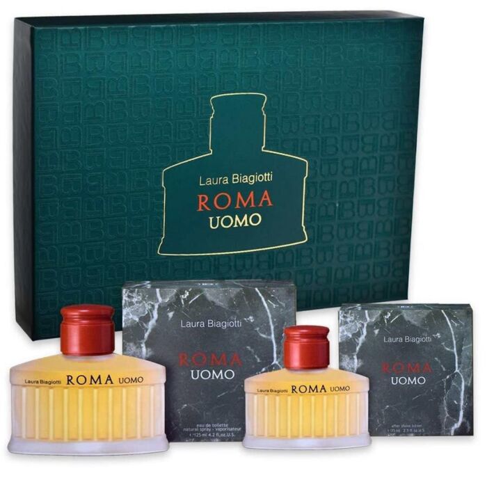 Laura Biagiotti Men's Roma Passione Uomo Gift Set Fragrances