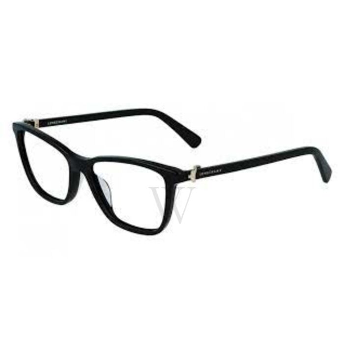 Longchamp 54 mm Shiny Black Eyeglass Frames | World of Watches