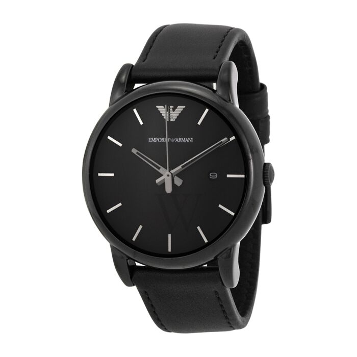 Dochter Grappig Specialist Men's Classic Leather Black Dial Watch | Emporio Armani AR1732 | World of  Watches
