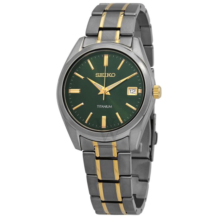 Men's Titanium Green Dial Watch of Watches