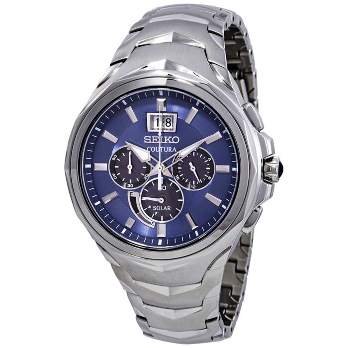 Men's Coutura Chronograph Stainless Steel Blue Dial | World of Watches