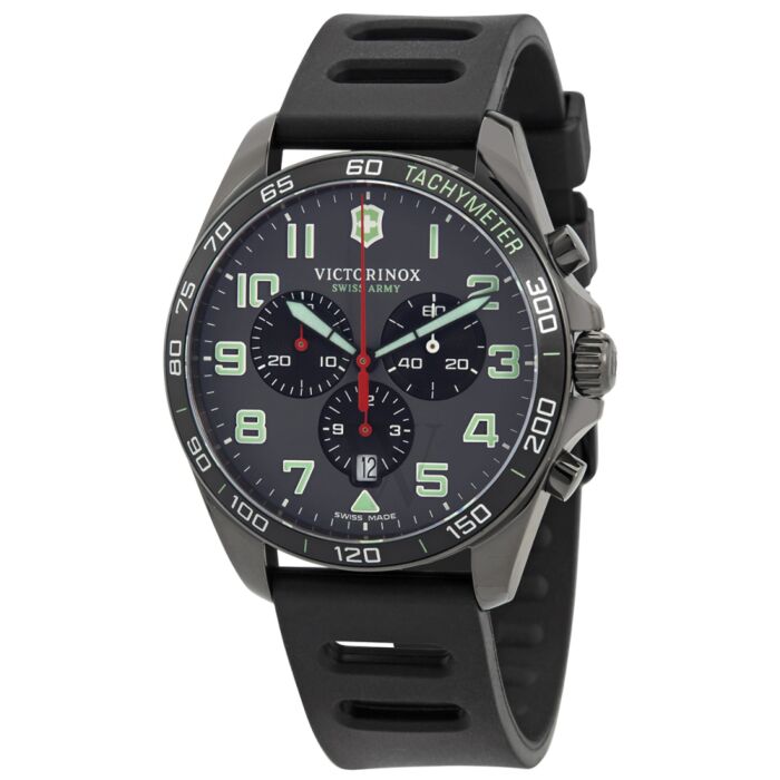 Men's FieldForce Sport Chronograph Rubber Grey Dial Watch