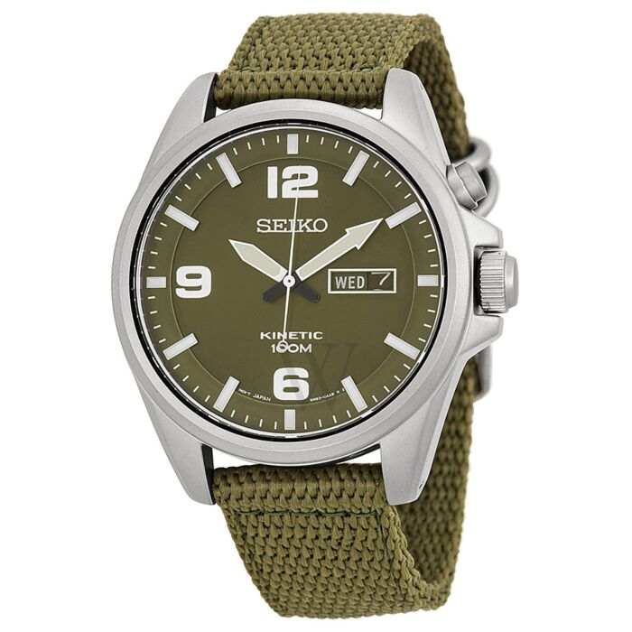Men's Kinetic Green Canvas Green Dial | World of Watches