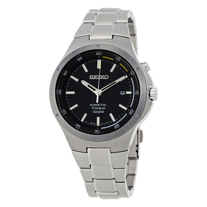 Men's Kinetic Titanium Black Dial | World of Watches