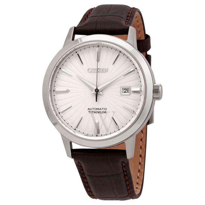 Grappig koppel diepvries Men's Leather Silver Dial Watch | World of Watches