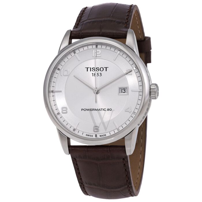 Men's Luxury Leather Silver Dial Watch | World of Watches