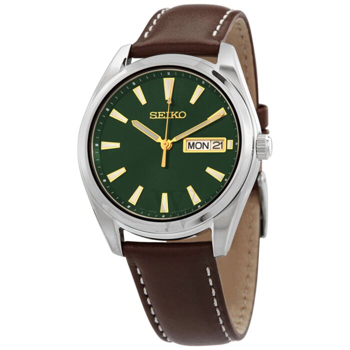 Men's Neo Classic Leather Green Dial Watch | World of Watches