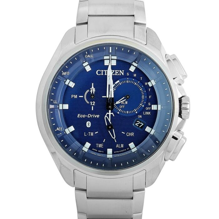 Men's Proximity Chronograph Stainless Steel Blue Dial Watch