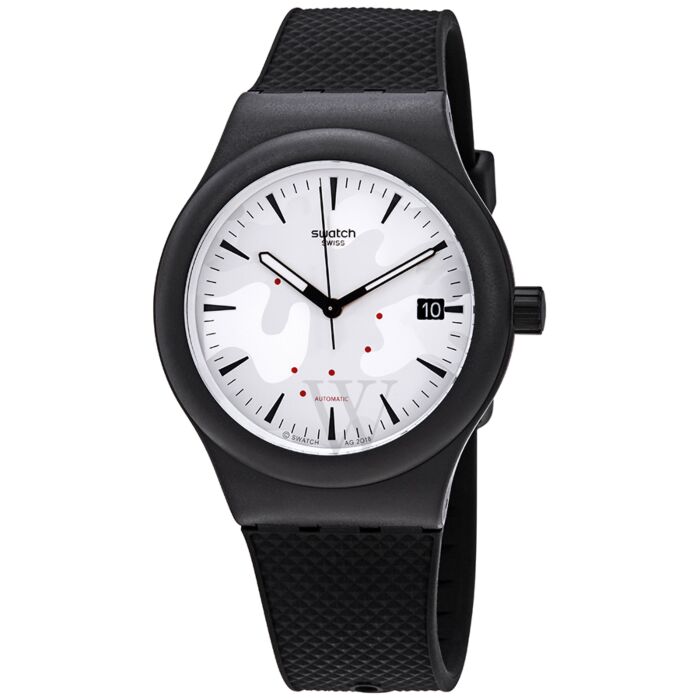 Que pasa Desviación diámetro Men's Sistem Kamu Silicone Grey Dial Watch | Swatch SUTB407 | World of  Watches