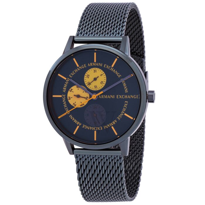 Men\'s Stainless Steel Mesh Blue Dial Watch | World of Watches