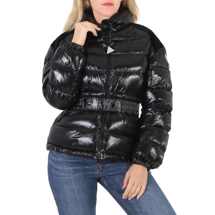 Moncler Ladies Black Celepine Quilted Short Down Jacket | World of Watches