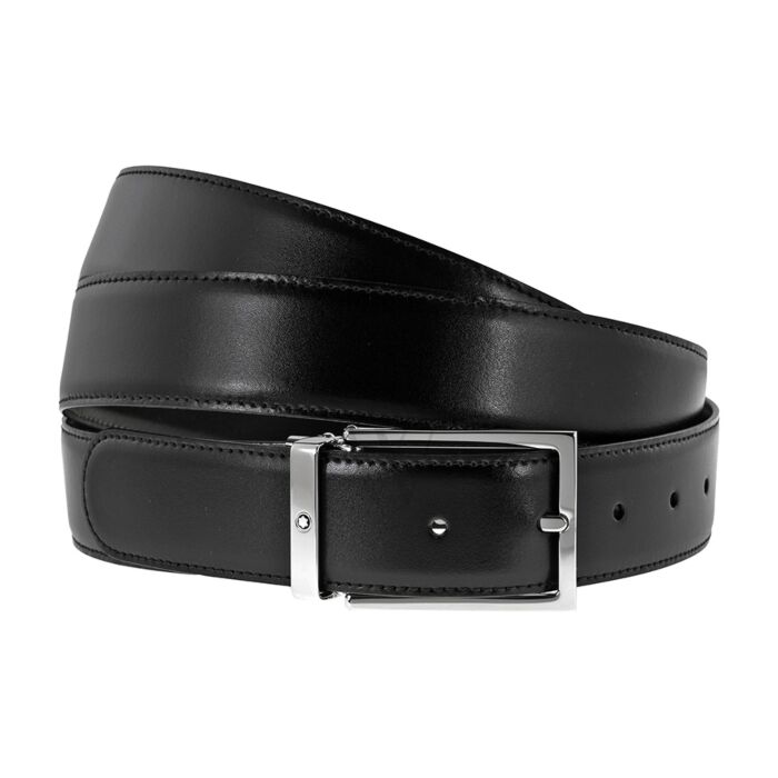 Montblanc Reversible Black/Brown Leather Belt 113347 | World of Watches
