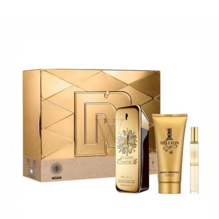 Paco Rabanne Men's 1 Million Parfum Gift Set Fragrances 3349668604012 ...