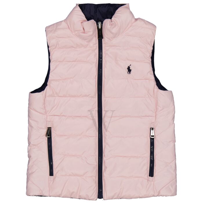Polo Ralph Lauren Kids Pink Logo-Embroidered Reversible Gilet | World of  Watches