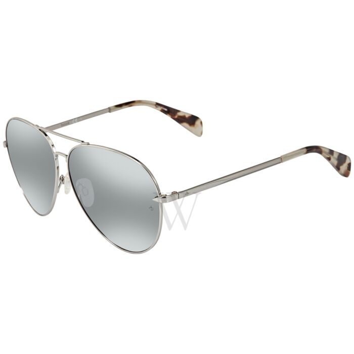 Rag & Bone Brow Bar Aviator Sunglasses, 58mm