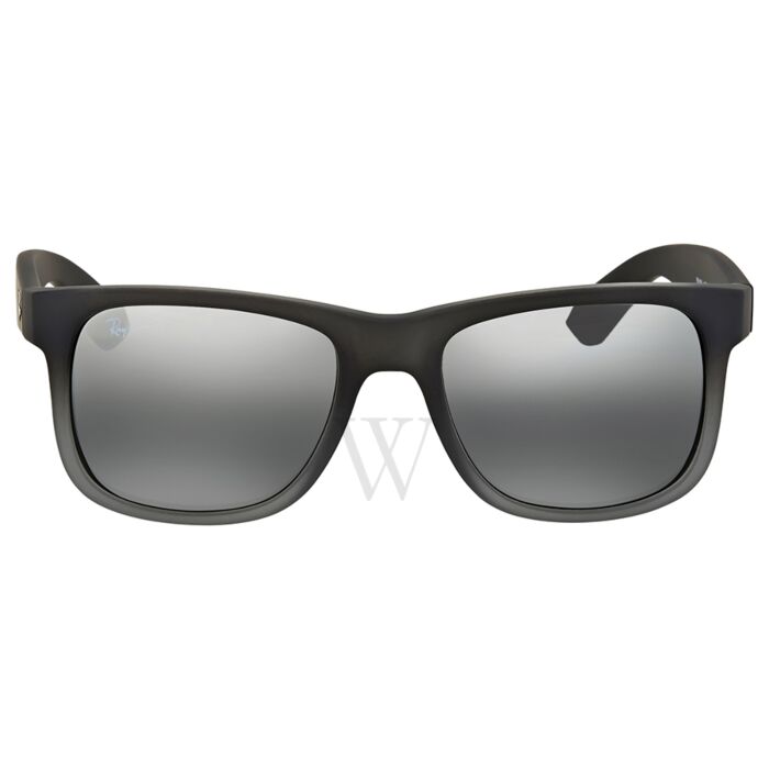 Ray-Ban Justin - Square Matte Black Frame Sunglasses For Men