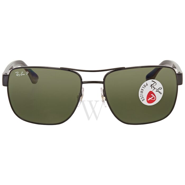 hostage look in happiness Mens 58 mm Black Sunglasses from Ray Ban 8053672453492 | World of Watches