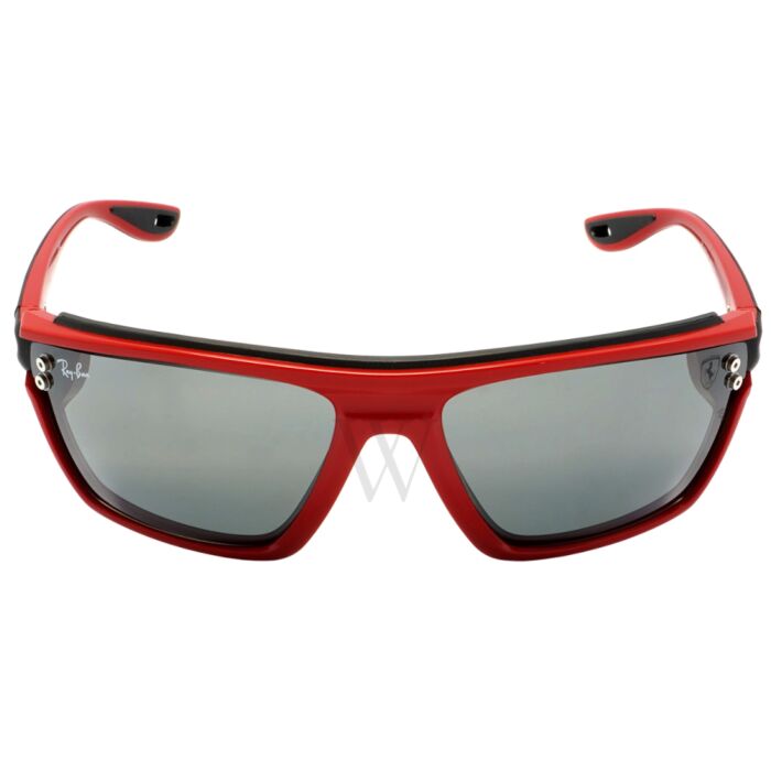 Ray Ban Scuderia Ferrari 64 mm Red on Rubber Black Sunglasses | World of  Watches