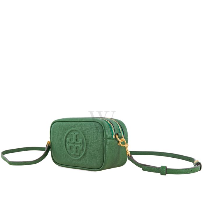 Tory Burch Mini Kira Flap Shoulder Bag in Green