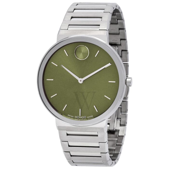 Unisex Bold Horizon Stainless Steel Green Dial Watch