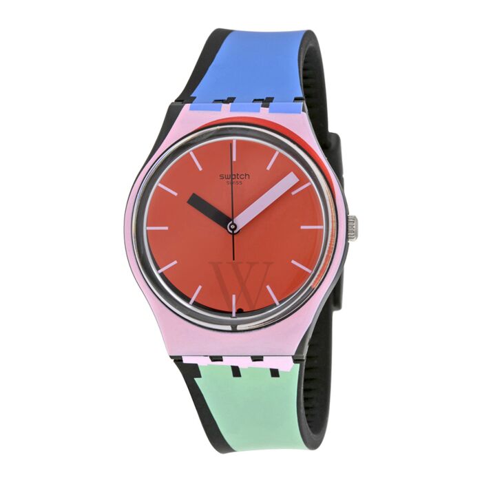 Rusten fuzzy Governable Unisex Sport Mixer Multicolor Silicone Red Dial Watch | Swatch GB286 |  World of Watches