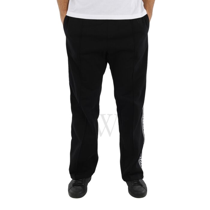 Versace Men's Black Embroidered-logo Track Pants | World of Watches