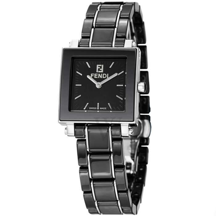 Fendi Relógio feminino FE621210 com mostrador preto