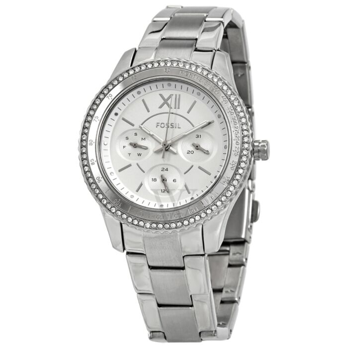 Women's Stella Sport Chronograph Stainless Steel Silver Dial Watch ...