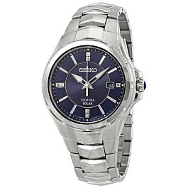 Men's Coutura Stainless Steel Blue Dial Watch | Seiko SNE443 |   | World of Watches