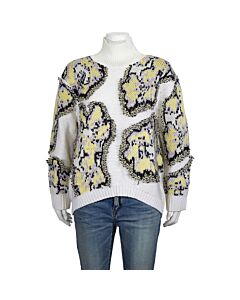 3.1 Phillip Lim Ladies Abstract Daisy Stretch-wool Turtleneck Sweater