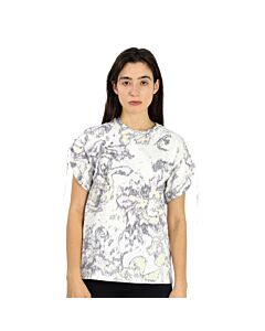 3.1 Phillip Lim Ladies White Abstract Print T-shirt