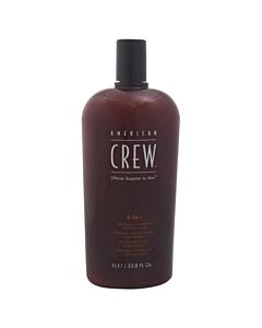 3 In 1 Shampoo Conditioner Body Wash by American Crew for Men - 33.8 oz Shampoo Conditioner Body Wash