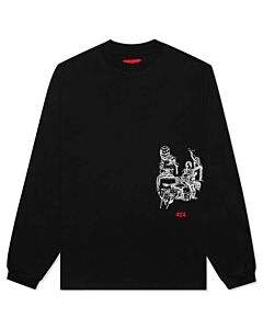 424 Black Tee Psycho Embroidery