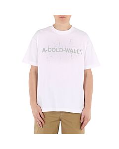 A Cold Wall Men's White Logo-print T-shirt, Size Small