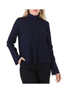 A.P.C. Blue Long Sleeved Front Pleated Shirt