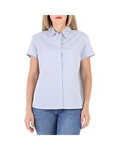 A.P.C. Ladies Chemisette Marina Short Sleeve Cotton Shirt, Brand Size 36 (US Size 4)