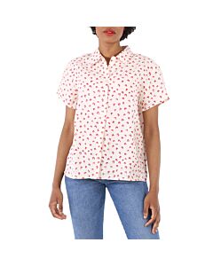 A.P.C. Ladies Marina Floral Print Linen Shirt